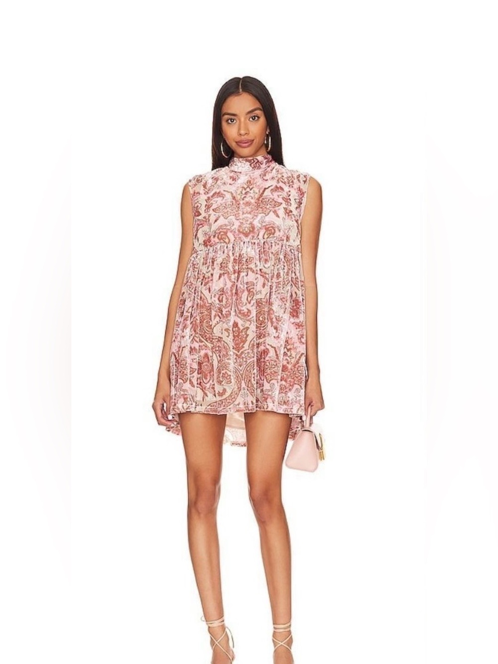 Free People All The Time Velvet Mini Dress